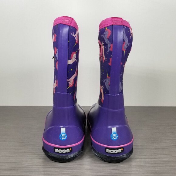 Bogs Classic Unicorns Multi Boot, Purple/Multicolor, Little Kid Size 4 US / 37 - Picture 5 of 12